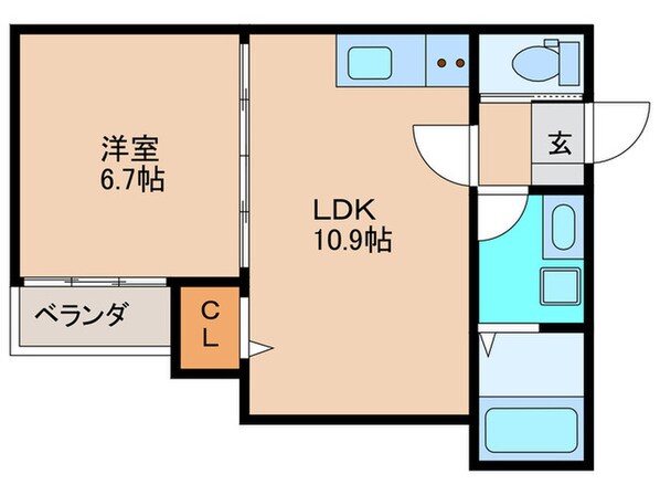 ＳｕｎＭａｒｋ高宮南の物件間取画像